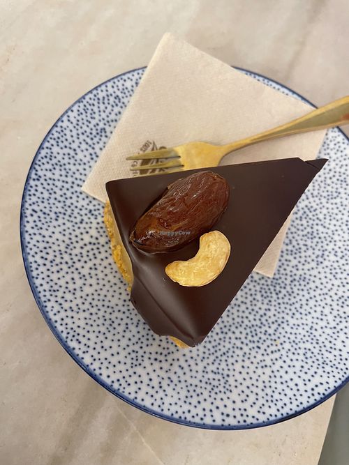 Vegan cheesecake chocolate   at Solatz by Sáez in Mallorca