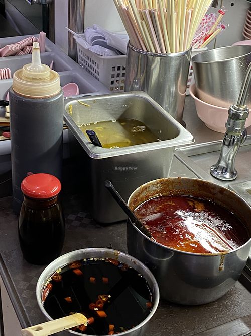 Sauces  at Zhen Xin Vegetarian 真心素食 in Northeast Singapore