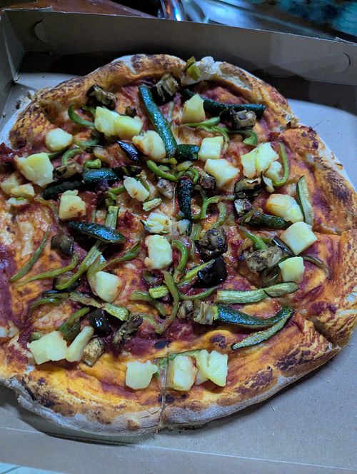 Verdure pizza at Olga's - The Italian Corner in Livingstone