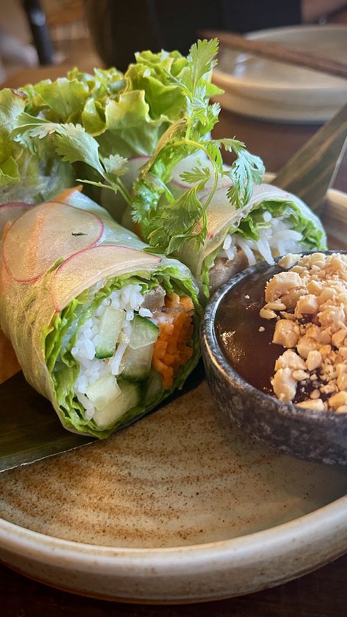 Summer rolls  at Viet Family - The Vegan House in Vancouver