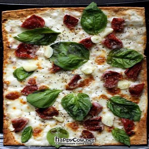 Roasted Tomato Margherita Pizza at Boheme Cafe and Bar in Houston