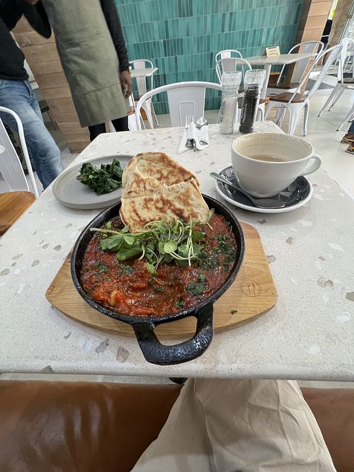 Vegan red shakshuka (specify no feta or egg)  at The Daily Grind in Gaborone