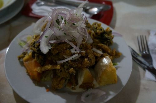 Jalea at Loving Hut Lince in Lima