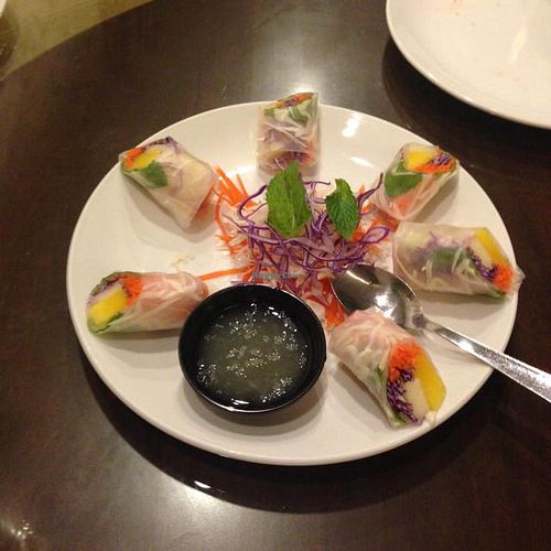 rice paper rolls at The Origin in Kuala Lumpur