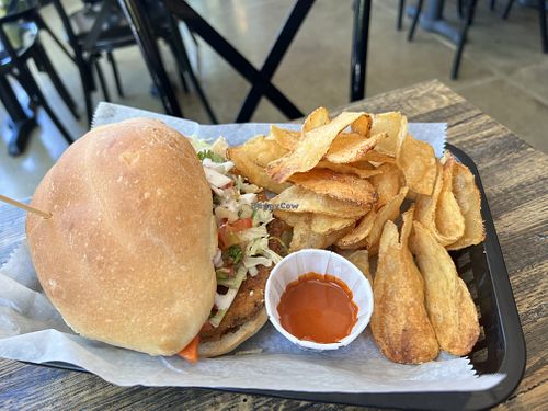 Chicken Torta (8 out of 10)  at L/A Mex Vegan Taqueria in Chicago