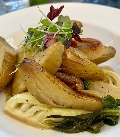 Roasted vegetables   at Glasshalfull in Carrboro