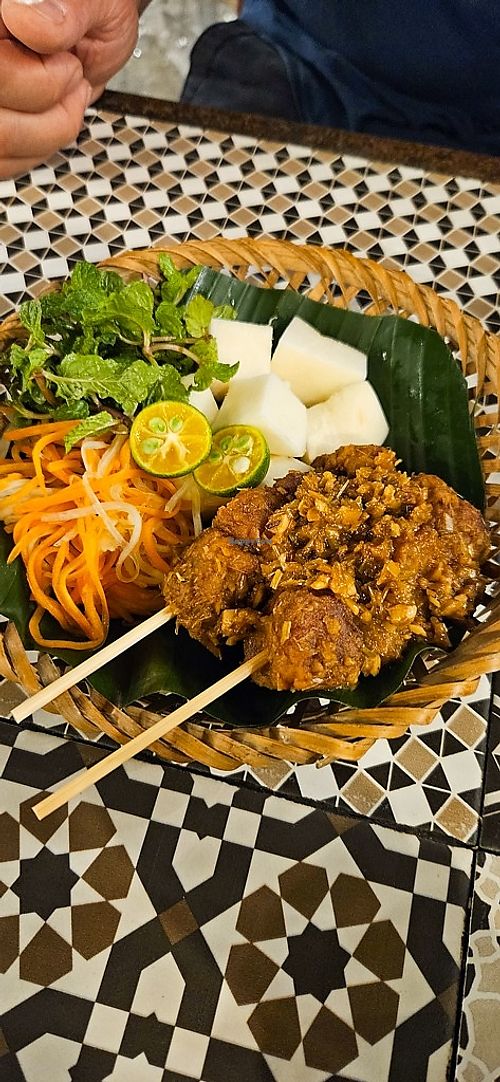 tempeh skewers at Chickpea Eatery Thuan Chay in Hoi An