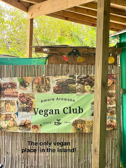   at Amore Arowako Vegan Club in St John