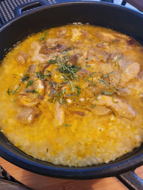 Risotto de boletus, setas, trufa at La Tapia in Salamanca