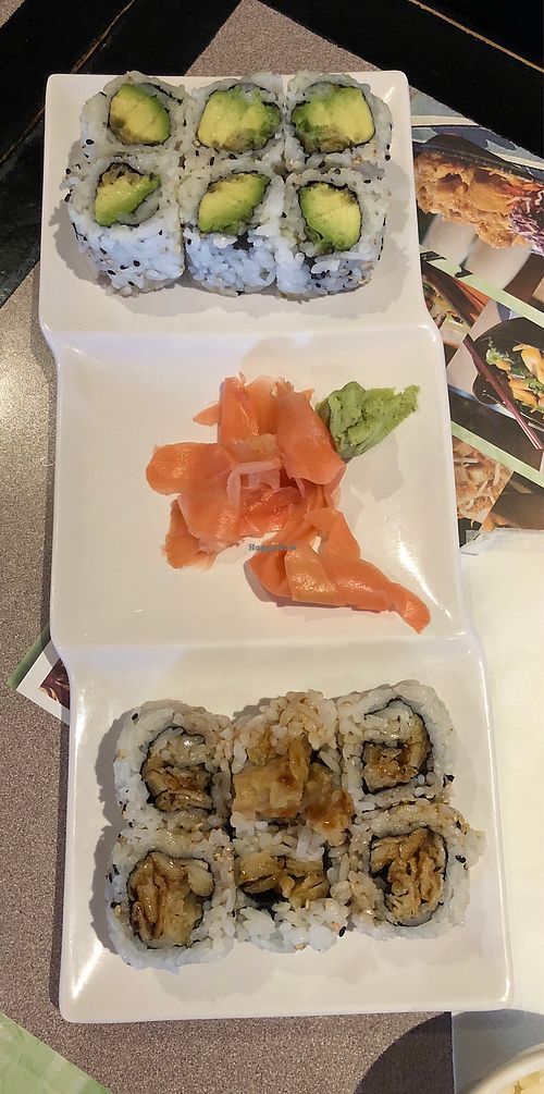Sushi at Tenon Vegetarian Cuisine in Markham