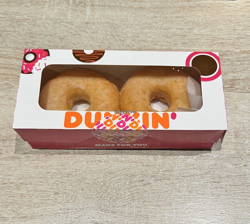 Vegan glazed   at BRU - Dunkin' - A Gates in Zaventem