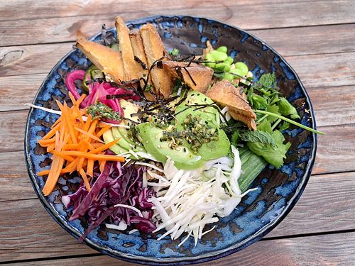 Buddha bowl at Pukū Bistro in Turnov