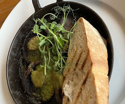 Garlic mushroom starter   at Lake View Garden Bar in Bowness-on-windermere