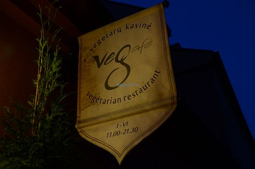 Sign at Vegafe - Augustijonu Str. in Vilnius