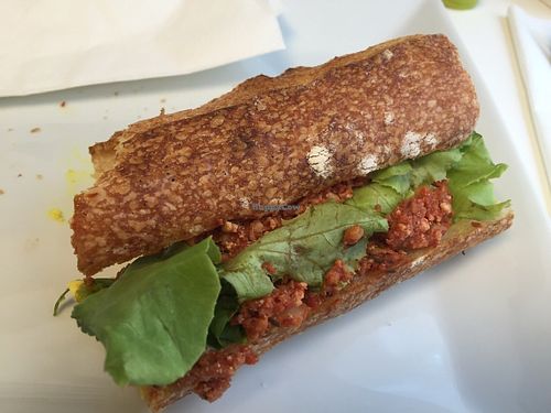 Sandwich at Vegan Folie's in Paris