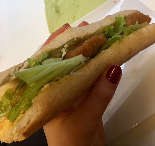 Vegan sandwich  at Vegan Folie's in Paris