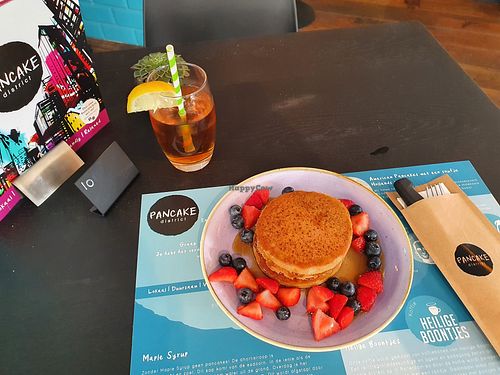 Glutenvrije vegan pancakes at Pancake District in Dordrecht