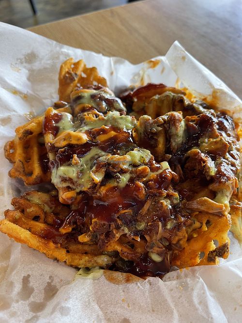 This is the End loaded fries #Veganuary at Twisted Plants in Milwaukee