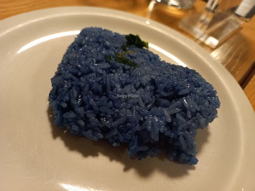 Butterfly pea rice at Plants of Roselyn in South East London
