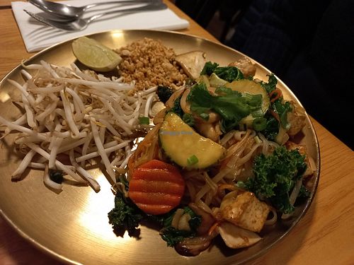 Pad Thai noodles at Plants of Roselyn in South East London