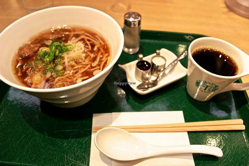 breakfast set at T's Tantan - Tokyo JR Station in Tokyo