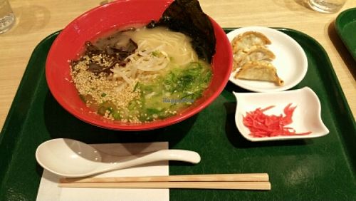 Ramen with Dumpling at T's Tantan - Tokyo JR Station in Tokyo