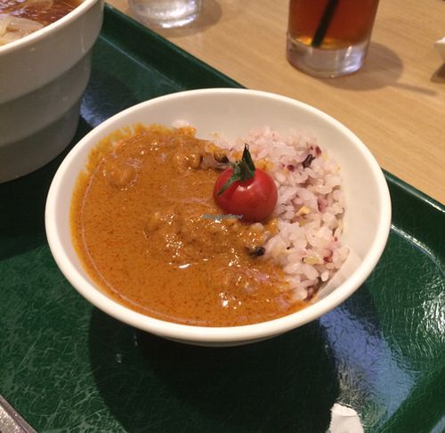 side dish of curry at T's Tantan - Tokyo JR Station in Tokyo
