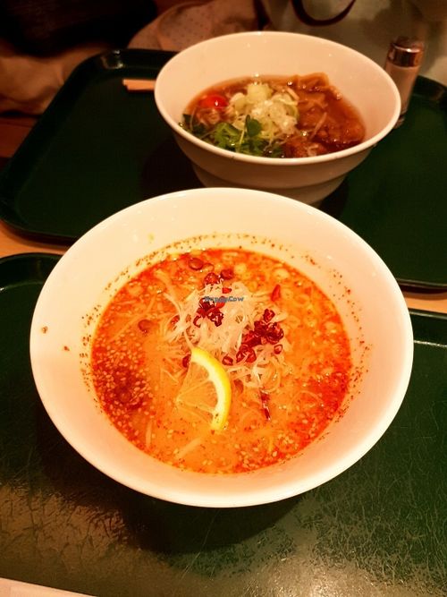 The spicy ramen! at T's Tantan - Tokyo JR Station in Tokyo