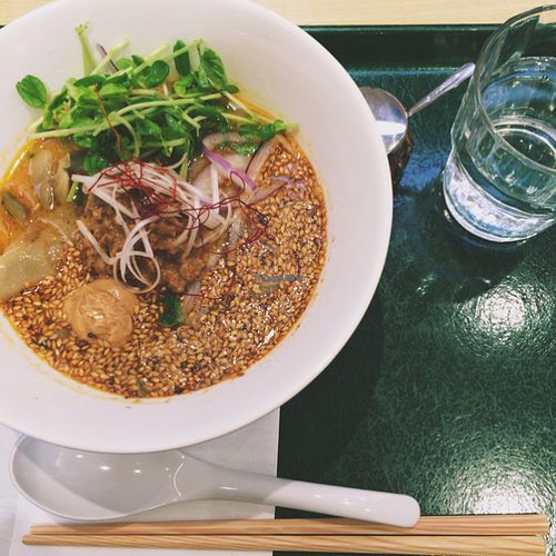 Golden sesame tantan at T's Tantan - Tokyo JR Station in Tokyo