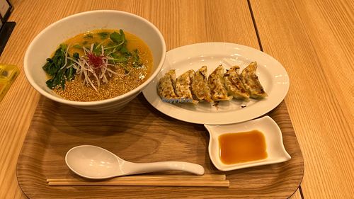 Dandan noodles at T's Tantan - Tokyo JR Station in Tokyo