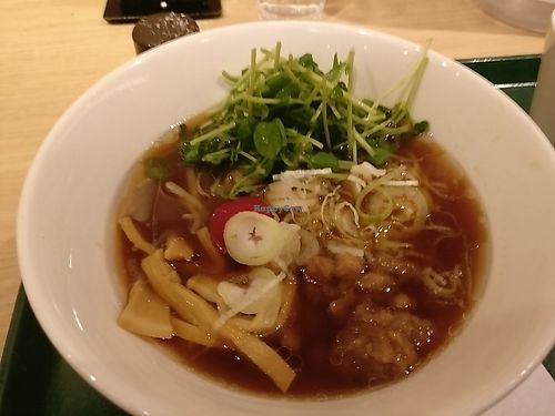 Ramen noodles with soy meat.  at T's Tantan - Tokyo JR Station in Tokyo
