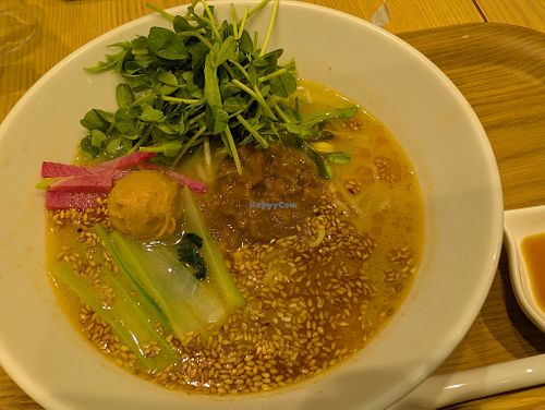 Golden sesame tantan men at T's Tantan - Tokyo JR Station in Tokyo