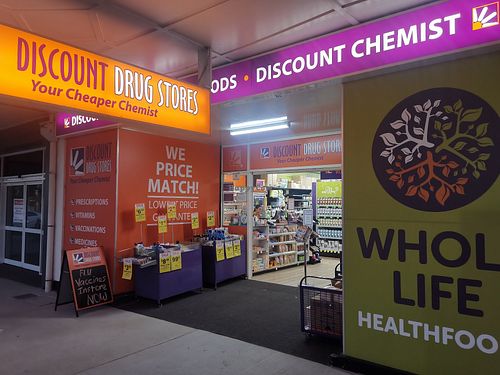 Shop front at Kingaroy Discount Drug Store in Kingaroy
