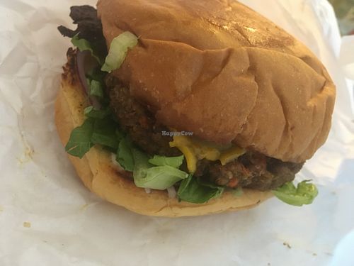 burger at Arlo's Food Truck - Cheerup Charlie's in Austin