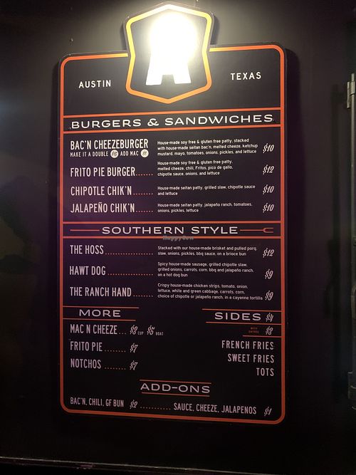 Menu April 2022  at Arlo's Food Truck - Cheerup Charlie's in Austin
