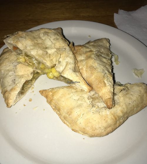 Veggie Jamaican patties   at Spice Island Grill in Colorado Springs