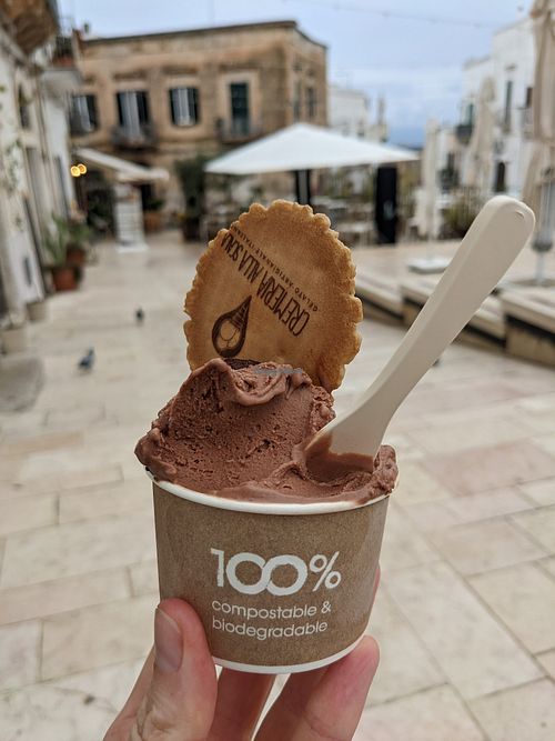 Gelato at Cremeria alla Scala in Ostuni