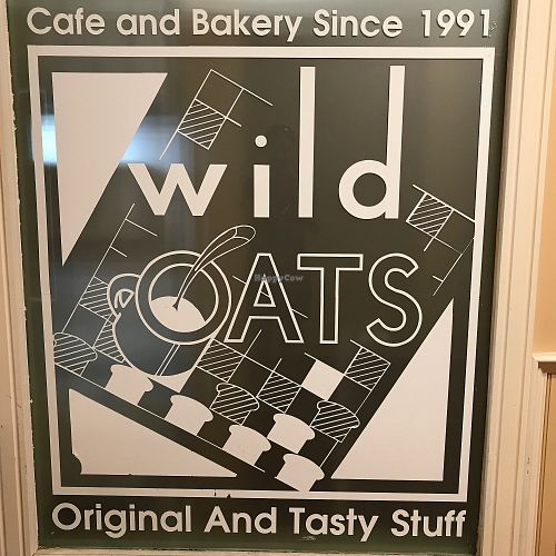 window at Wild Oats Bakery and Cafe in Brunswick