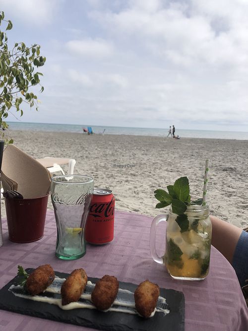 Croquetas de verdura   at La Vida Bonita Beach Club in Santa Pola