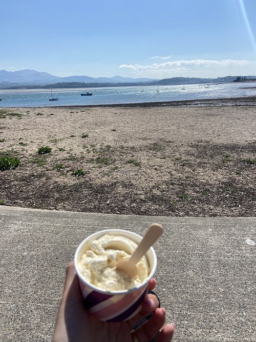 Vanilla icecream tub    at Ruby Mae's Ice Cream Parlour & Coffee Shop in Beaumaris