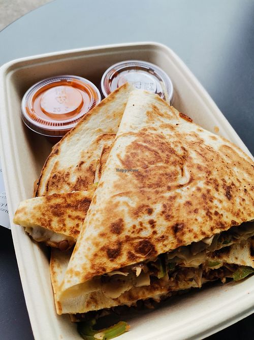 I got "the jalapeño" quesadilla with plant based mince. at Comida in Dublin