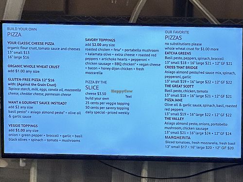 Menu  at Hillside Pizza in Bernardston