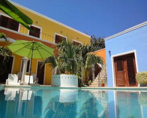 hotel boutique merida santiago at pool level at Merida Santiago Hotel Boutique in Merida