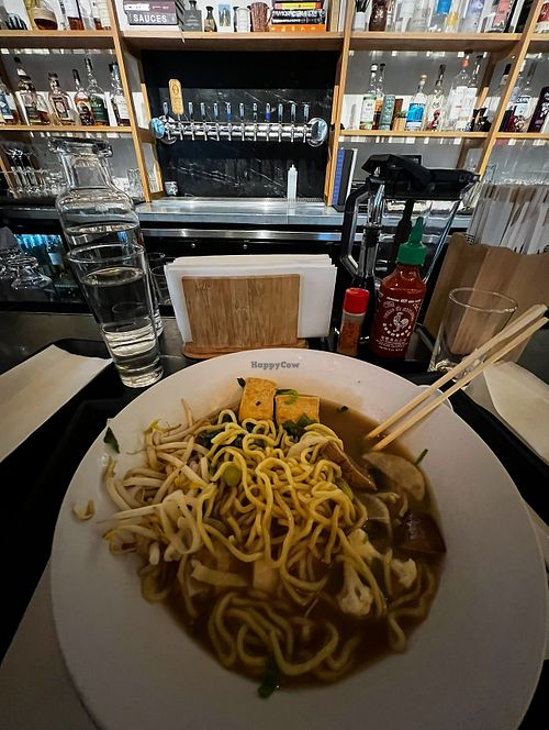 Vegan miso ramenn  at Nosu Ramen in Golden