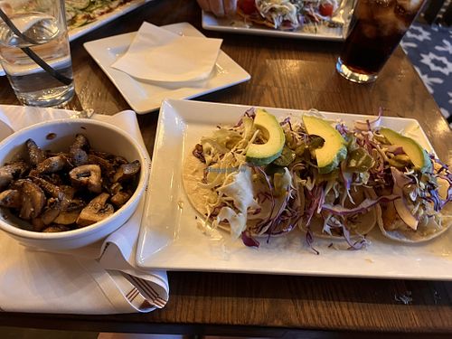 Mushrooms and cauliflower tacos   at Crave Kitchen & Bar in El Paso