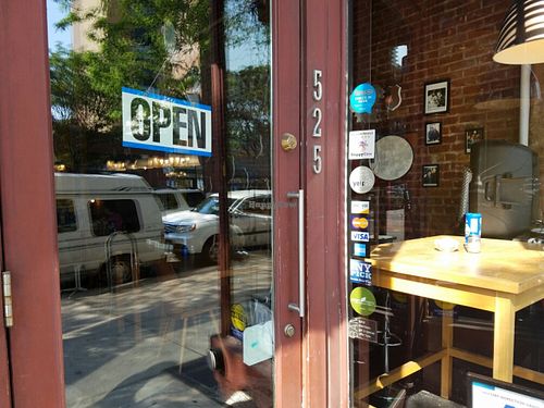 HappyCow sticker at M.O.B. - Maimonide of Brooklyn in Brooklyn