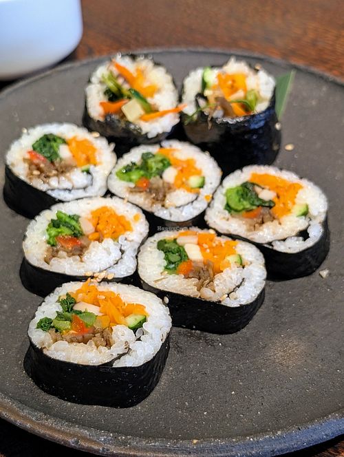 bibibop sushi at MERCY Vegan Factory in Osaka
