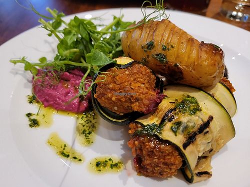 Quinoa wrap at David Bann Restaurant in Edinburgh