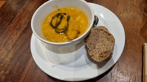 Soup of the Day at David Bann Restaurant in Edinburgh