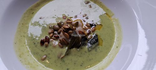 Butternut squash raviolo at David Bann Restaurant in Edinburgh